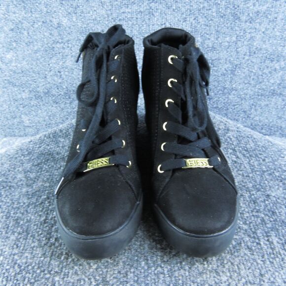 GUESS‎ Women's WGLinked2 Ankle Boots Black Textile Size 10M Gently Used 2025 - Picture 2 of 5